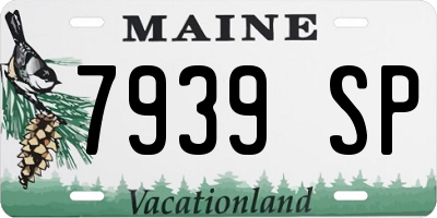 ME license plate 7939SP