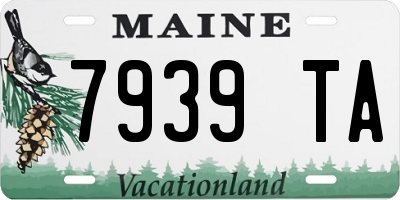 ME license plate 7939TA