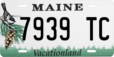 ME license plate 7939TC