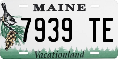 ME license plate 7939TE