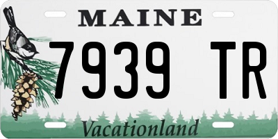 ME license plate 7939TR