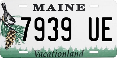 ME license plate 7939UE