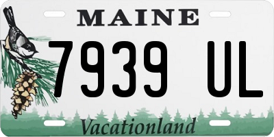 ME license plate 7939UL