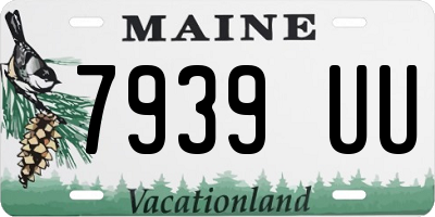 ME license plate 7939UU