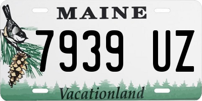 ME license plate 7939UZ