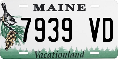 ME license plate 7939VD