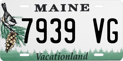 ME license plate 7939VG