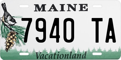 ME license plate 7940TA