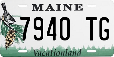ME license plate 7940TG