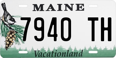 ME license plate 7940TH