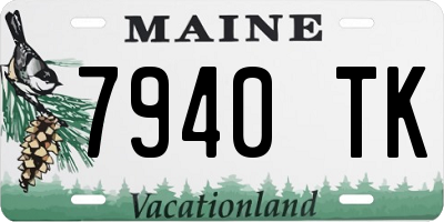 ME license plate 7940TK