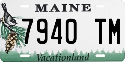 ME license plate 7940TM