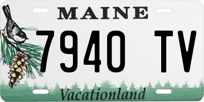 ME license plate 7940TV