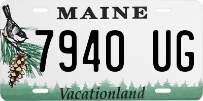 ME license plate 7940UG