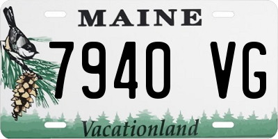 ME license plate 7940VG