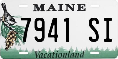 ME license plate 7941SI