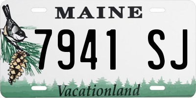 ME license plate 7941SJ