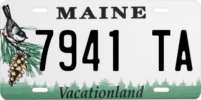 ME license plate 7941TA
