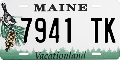 ME license plate 7941TK