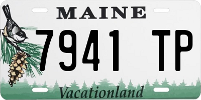 ME license plate 7941TP