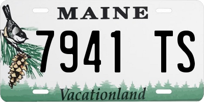 ME license plate 7941TS