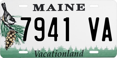 ME license plate 7941VA