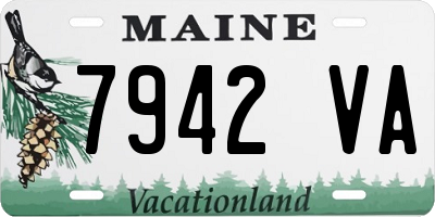 ME license plate 7942VA