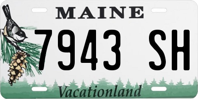 ME license plate 7943SH