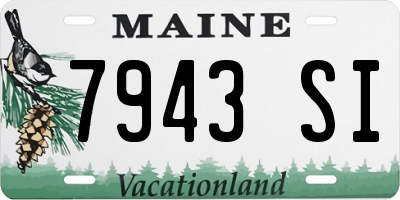 ME license plate 7943SI