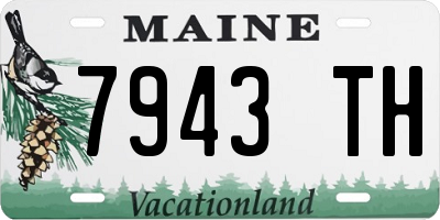 ME license plate 7943TH
