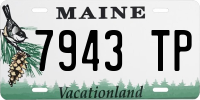 ME license plate 7943TP