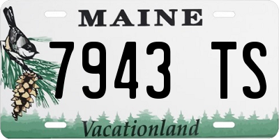 ME license plate 7943TS