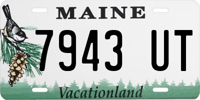 ME license plate 7943UT