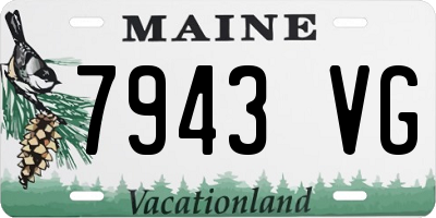 ME license plate 7943VG