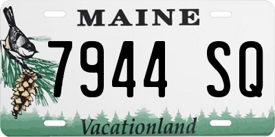 ME license plate 7944SQ