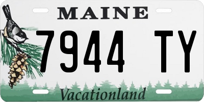 ME license plate 7944TY