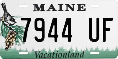 ME license plate 7944UF