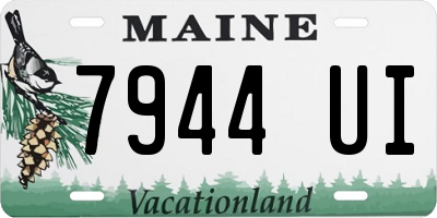 ME license plate 7944UI