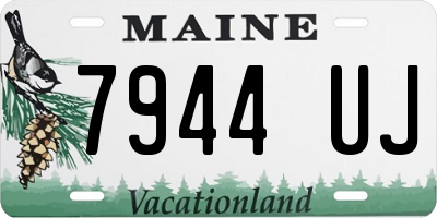 ME license plate 7944UJ
