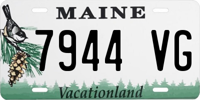 ME license plate 7944VG