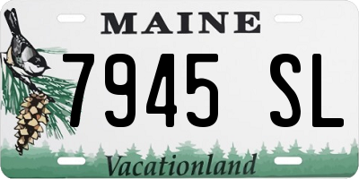 ME license plate 7945SL