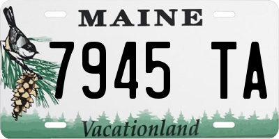 ME license plate 7945TA