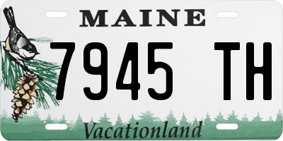 ME license plate 7945TH