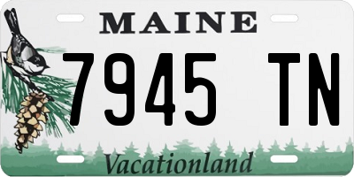 ME license plate 7945TN