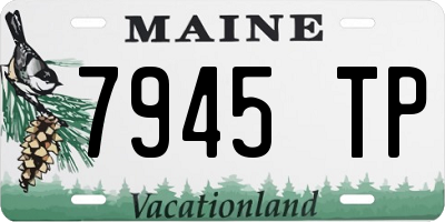 ME license plate 7945TP