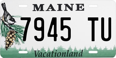ME license plate 7945TU