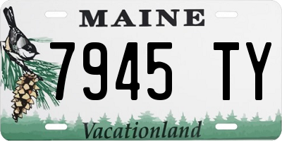 ME license plate 7945TY