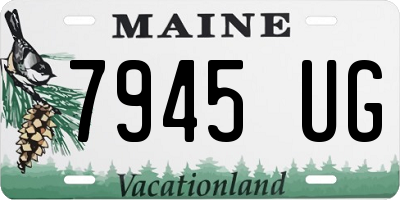 ME license plate 7945UG