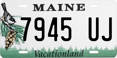 ME license plate 7945UJ