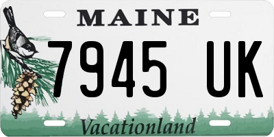 ME license plate 7945UK